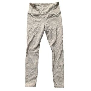 Athleta Cream Light Pink Elation Textured Tight Leggings M